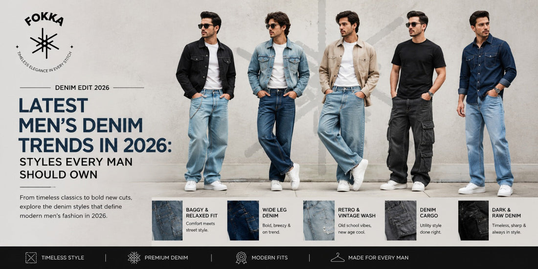 Latest men's denim trends 2026