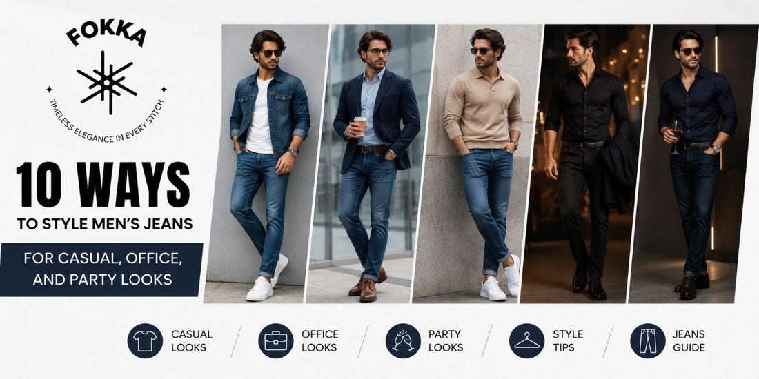 Man styling denim jeans for different occasions