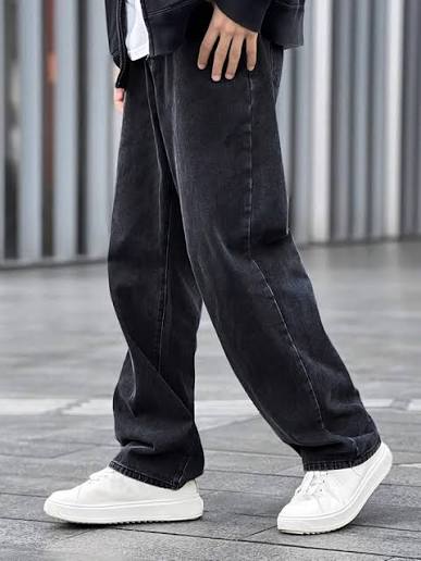 Black Denim Baggy Jeans